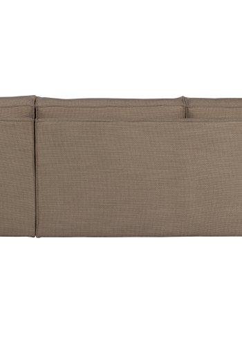 WOOOD Freddie hjrnesofa, hyre - brunmelert stoff