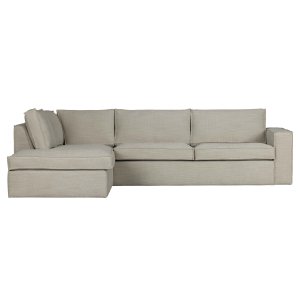 WOOOD Freddie hjrnesofa, venstre - natur melange stof