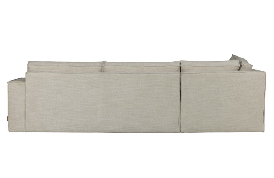 WOOOD Freddie hjrnesofa, venstre - naturmelert stoff