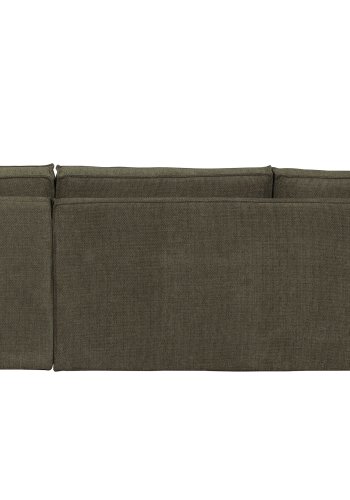 WOOOD Freddie hjrnesofa, hyre - varm grnnmelert stoff