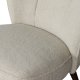 WOOOD Sara lenestol - off-white polyester teddystoff og tre