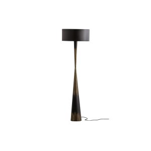 WOOOD Collection golvlampa - antik mässing och svart järn (H:151)