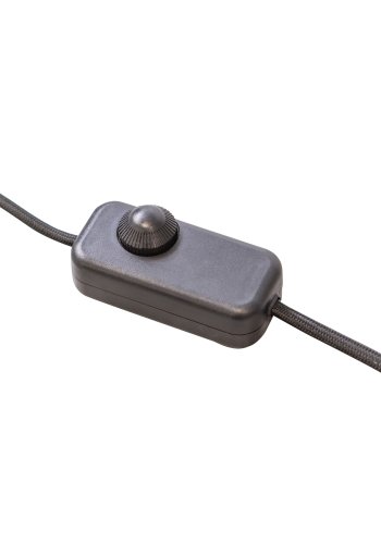 WOOOD Collection gulvlampe - antikk messing og svart jern (H:151)