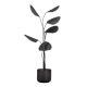 WOOOD Collection kunstig plante, justerbar - svart metall (H:141)
