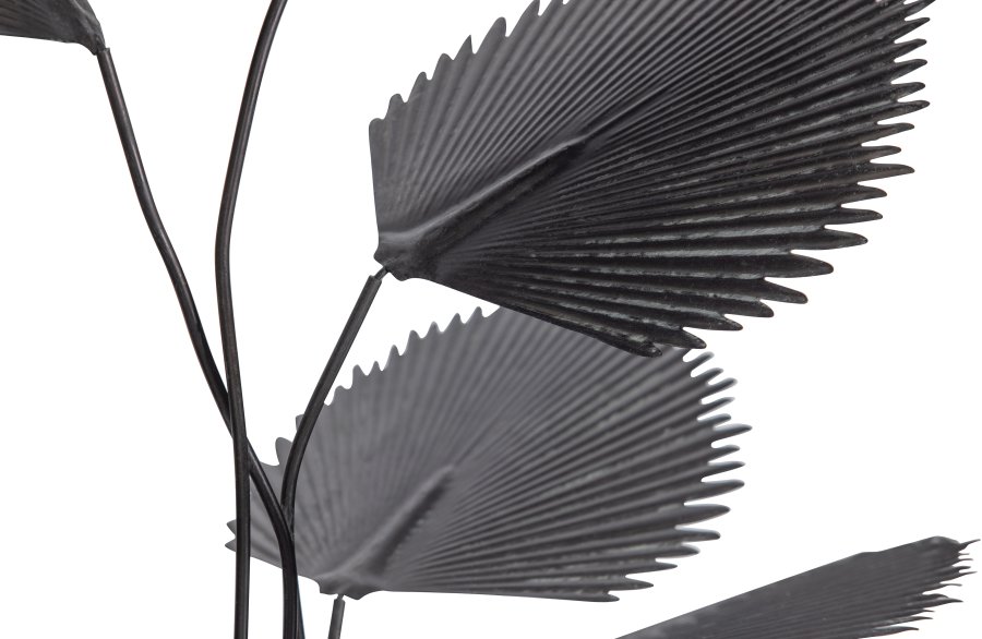 WOOOD Collection kunstig plante, justerbar - svart metall (H:141)