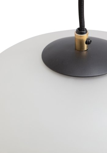 WOOOD EXCLUSIVE Micah taklampe - off-white glass og strykejern