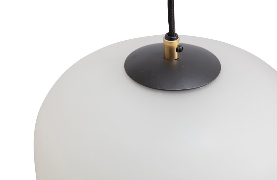 WOOOD EXCLUSIVE Micah taklampe - off-white glass og strykejern