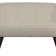 WOOOD Sara liten sofa - off-white polyester teddystoff og tre