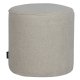 WOOOD Sara hy puff, rund - off-white polyester teddystoff (46)