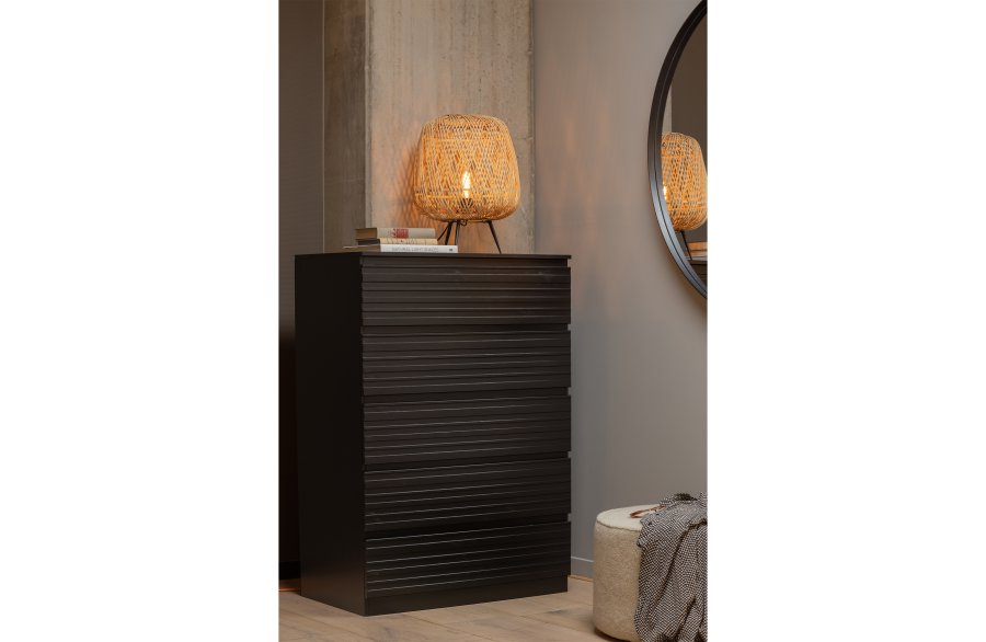 WOOOD Sara lav puff, rund - off-white polyester teddystoff (60)