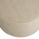WOOOD Sara lav puff, rund - off-white polyester teddystoff (60)