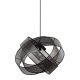 WOOOD EXCLUSIVE Arie taklampe, rund - svart metall (50)