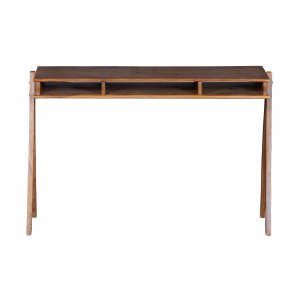 WOOOD Collection skrivebord, m. 3 bne rum - brun akacietr (120x50)