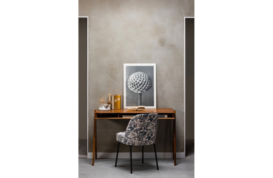 Schreibtisch der WOOOD Collection, mit 3 offenen Fächern – braunes Akazienholz (120x50)