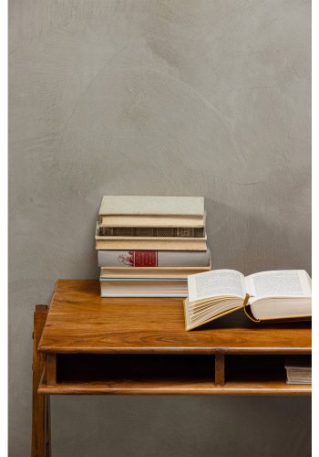 Schreibtisch der WOOOD Collection, mit 3 offenen Fächern – braunes Akazienholz (120x50)