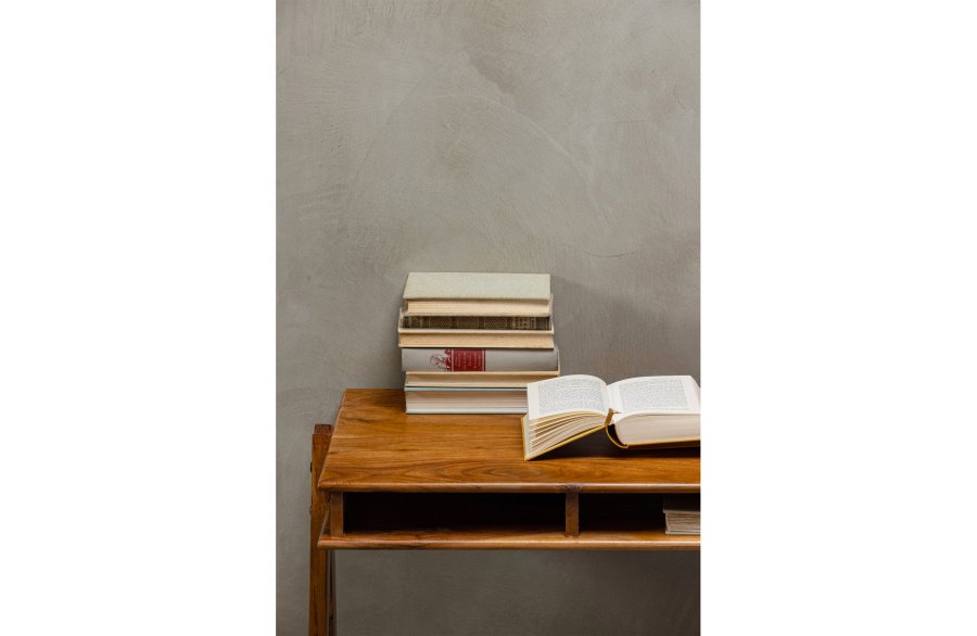 Schreibtisch der WOOOD Collection, mit 3 offenen Fächern – braunes Akazienholz (120x50)