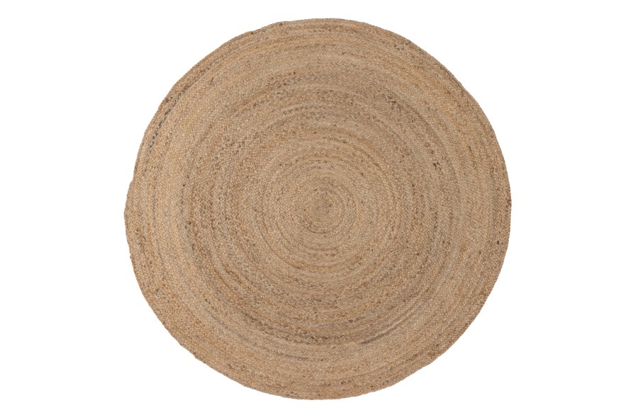 WOOOD Ross-teppe, rund naturjute (150)