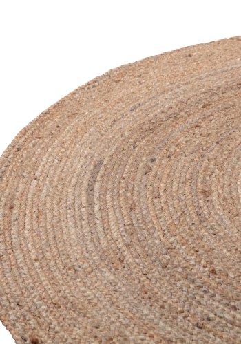 WOOOD Ross-teppe, rund naturjute (150)
