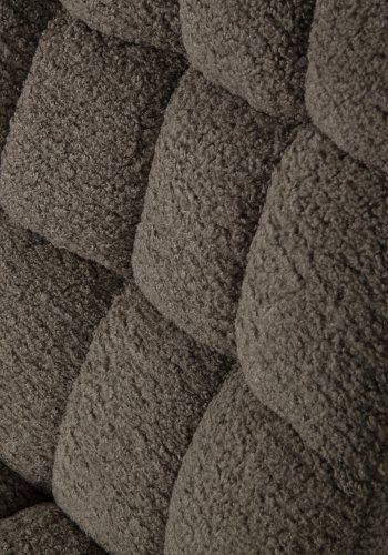 WOOOD Job svingstol - varm grnn polyester teddystoff og sort metall