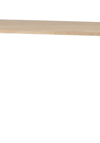 WOOOD Tablo spisebord, rektangulrt - naturlig eik og sort stl (160x90)