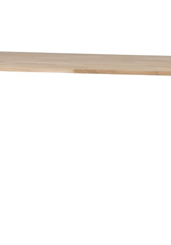 WOOOD Tablo spisebord, rektangulrt - naturlig eik og sort stl (200x90)