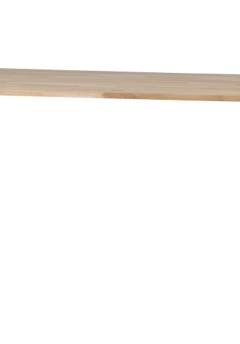 WOOOD Tablo spisebord, rektangulrt - naturlig eik og sort stl (200x90)