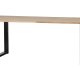 WOOOD Tablo spisebord, rektangulrt - naturlig eik og sort stl (220x90)