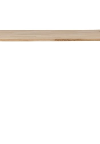 WOOOD Tablo spisebord, rektangulrt - naturlig eik og sort stl (220x90)