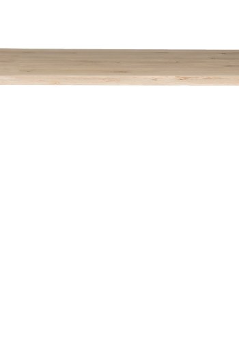 WOOOD Tablo trestamme spisebord, m. blgekant, rektangulrt - naturlig eik og sort stl (180x90)