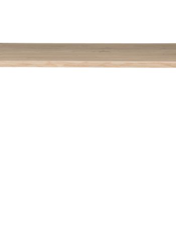 WOOOD Tablo trestamme spisebord, m. blgekant, rektangulrt - naturlig eik og sort stl (180x90)