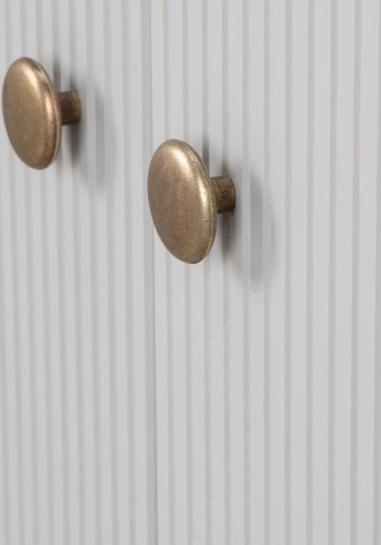 WOOOD Madu garderobe, m. 2 drer, 1 skuff, 3 hyller, 1 hengerstang - skygr furu og metall