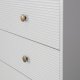 WOOOD Madu kommode, m. 4 skuffer - skygr furu og metall