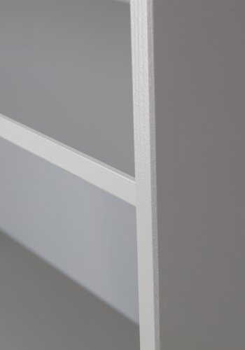 WOOOD Madu bokhylle, m. 2 drer - skygr furu og metall (H:200)