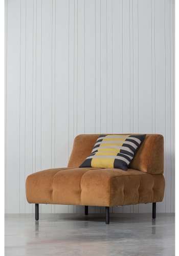 WOOOD EKSKLUSIV Lloyd lenestol - kanelvasket flyel og svart metall