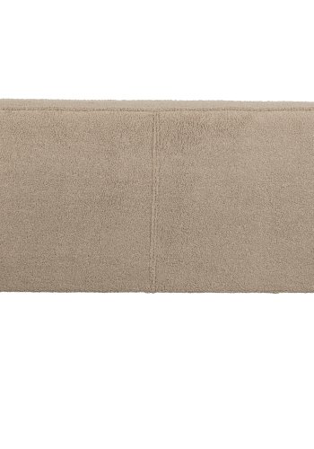 WOOOD Rocco sofa - ekte polyester teddystoff og svart bketre