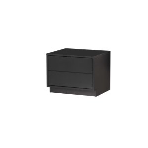 WOOOD EXCLUSIVE Finca TV-skp, m. 2 tryck för att öppna ldor - svart furu