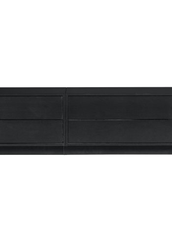 WOOOD EXCLUSIVE Finca TV-skap, m. 2 trykk for  pne skuffer - svart furu