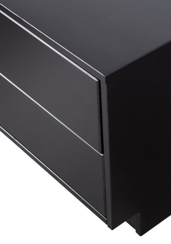 WOOOD EXCLUSIVE Finca TV-skap, m. 2 trykk for  pne skuffer - svart furu