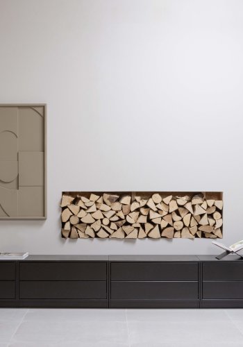 WOOOD EXCLUSIVE Finca TV-skap, m. 2 trykk for  pne skuffer - svart furu