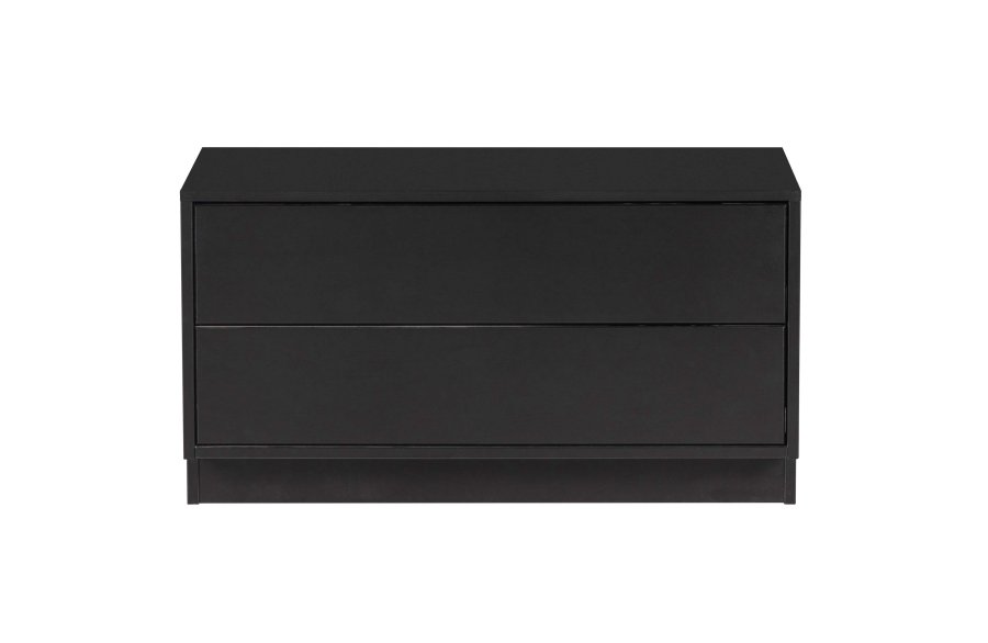 WOOOD EXCLUSIVE Finca TV-skap, m. 2 trykk for  pne skuffer - svart furu