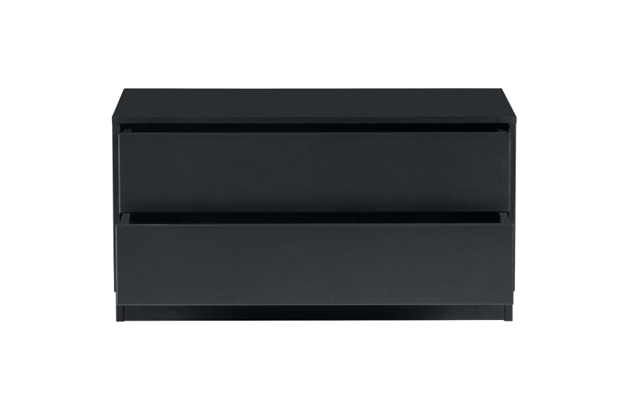 WOOOD EXCLUSIVE Finca TV-skap, m. 2 trykk for  pne skuffer - svart furu