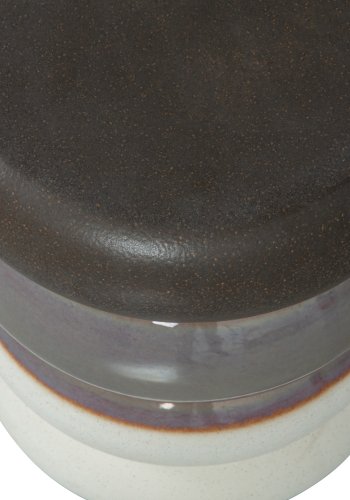 VTWONEN Bulb sidebord, rundt - gr flekkete keramikk (34)