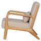 WOOOD Mark lenestol, med pute - naturlig polyesterflyel og naturgummitre