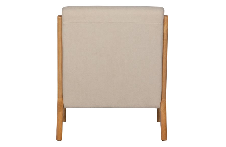 WOOOD Mark lenestol, med pute - naturlig polyesterflyel og naturgummitre