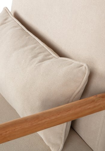 WOOOD Mark lenestol, med pute - naturlig polyesterflyel og naturgummitre