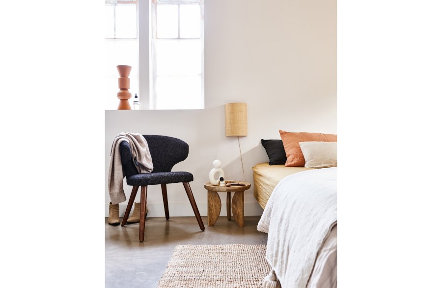 VTWONEN High Heels sidebord, rundt - naturlig mangotre (sett med 2)