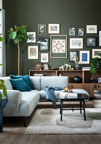 VTWONEN Elegance salongbord, rektangulrt - svart mangotre og metall (100x60)