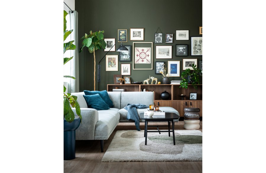 VTWONEN Elegance salongbord, rektangulrt - svart mangotre og metall (100x60)