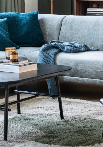 VTWONEN Elegance salongbord, rektangulrt - svart mangotre og metall (100x60)