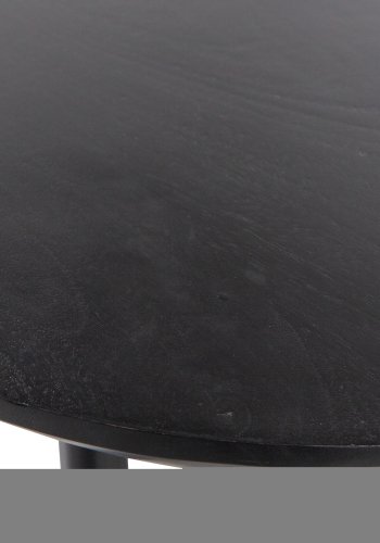 VTWONEN Elegance salongbord, rektangulrt - svart mangotre og metall (100x60)